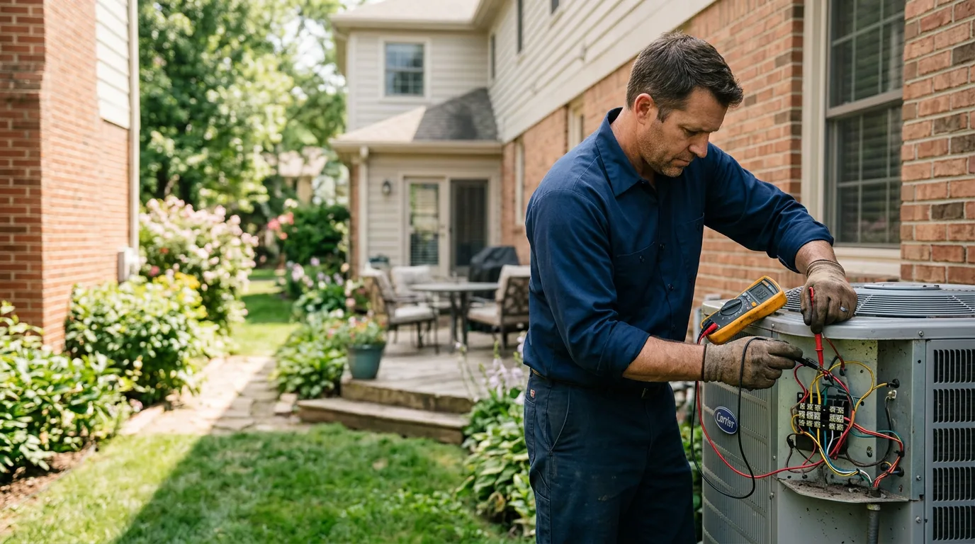 HVAC technician working near Woodbine, NJ